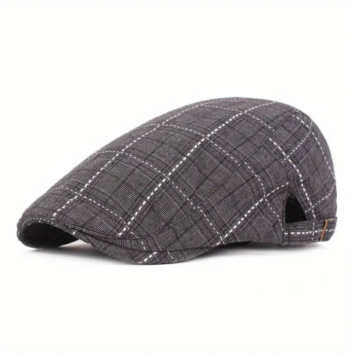 Checklyn - Cappellino Elegante Con Motivo a Quadri