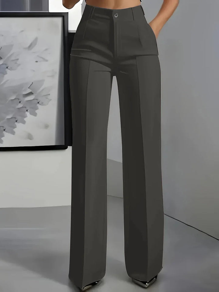 Hodit - Elegante Pantalone Elasticizzato a Vita Alta