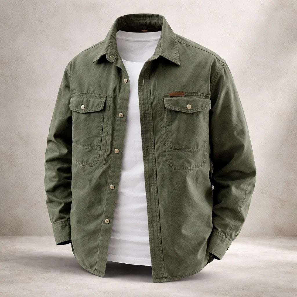 Prosper - Cotton Overshirt With Long Sleeve