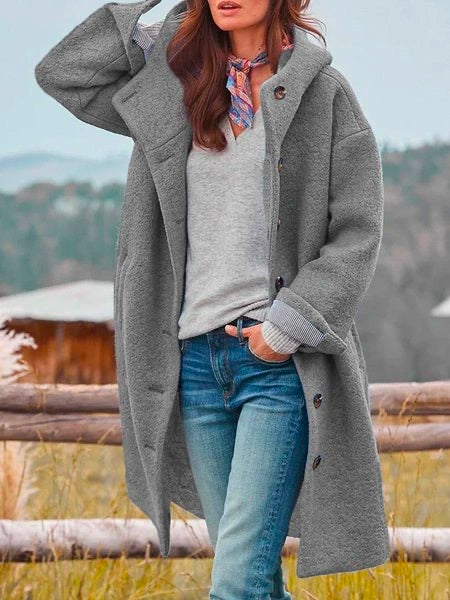 Battina - Cappotto a Maniche Lunghe Con Bottoni