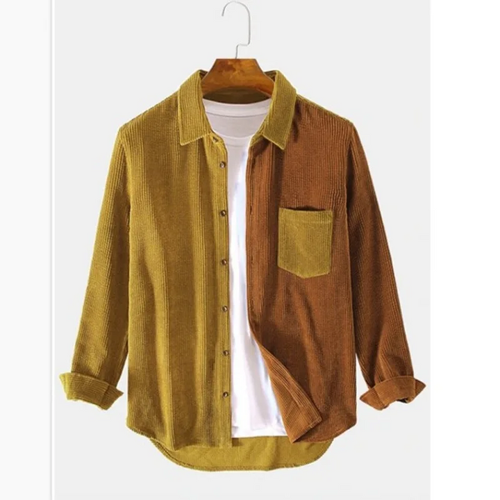 Geraldus - Camicia Abbottoni in Velluto a Coste