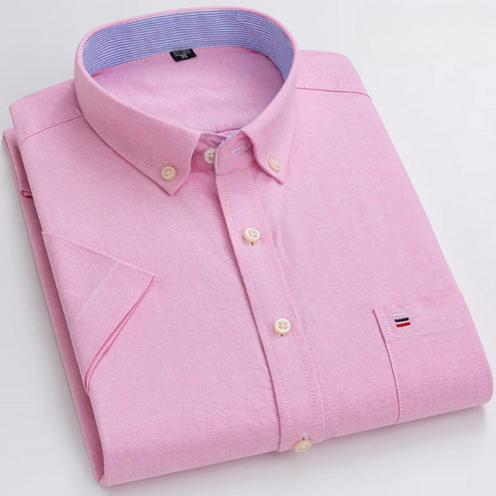 Petersen - Camicia Classica In Cotone Con Motivo