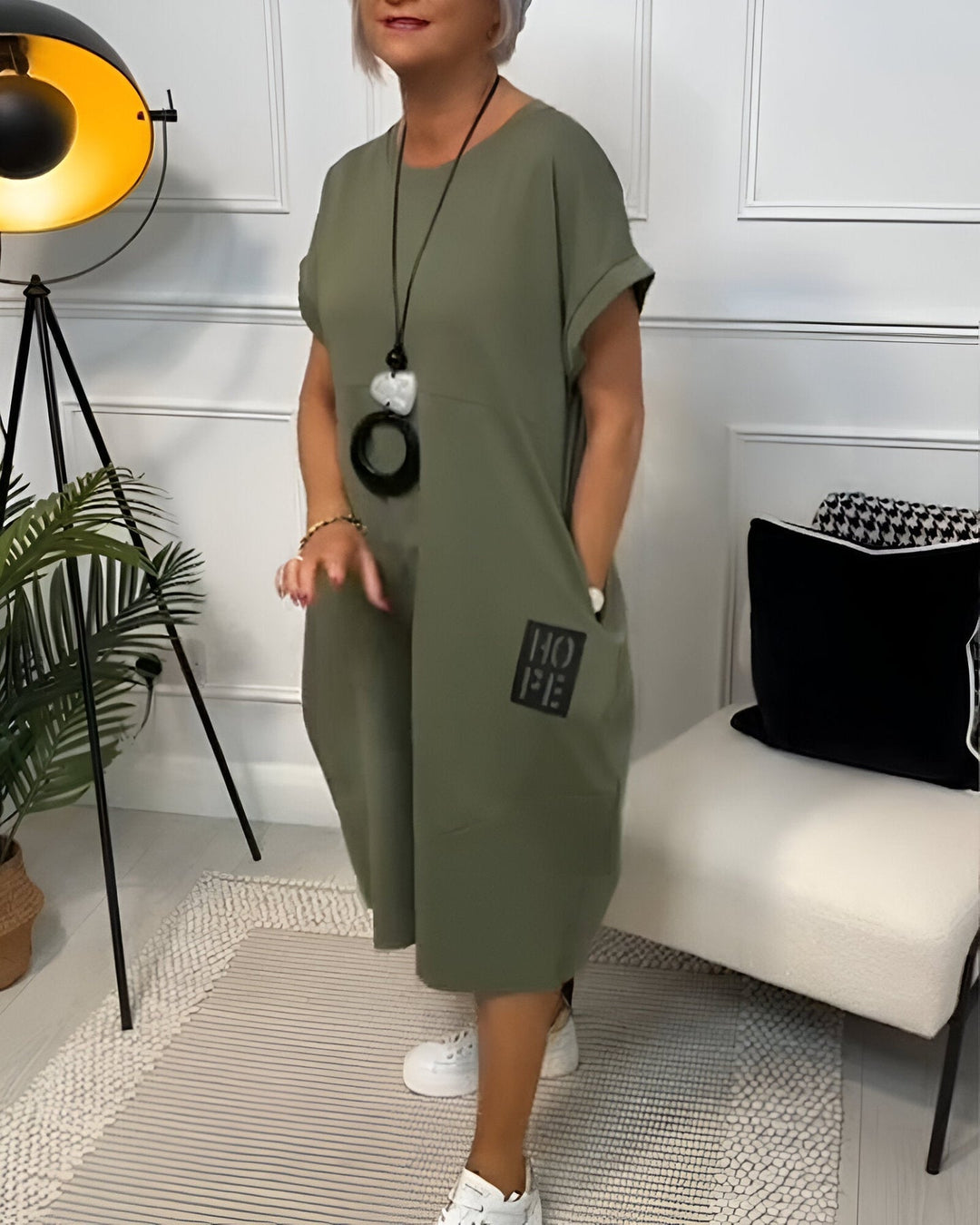 Jocelyn - Abito Casuale Con Tasche e Confort
