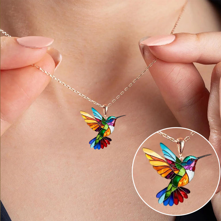 Nahla - Collana e Orecchini Colibrì