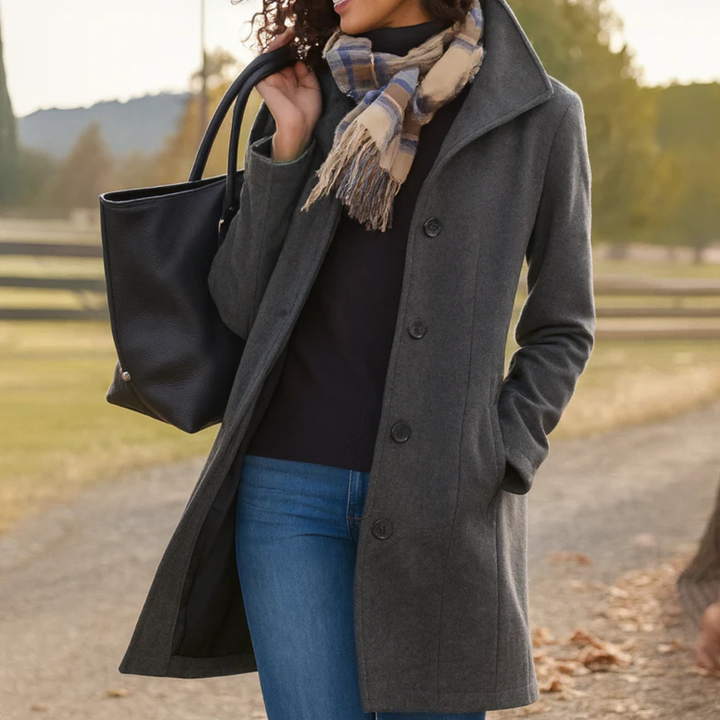 Danla - Cappotto a Maniche Lunghe Con Tasche