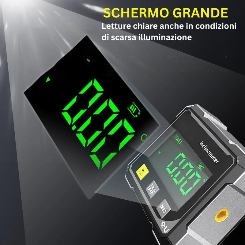 MagPro - Goniometro Digitale Magnetico a 4 Lati Con Laser