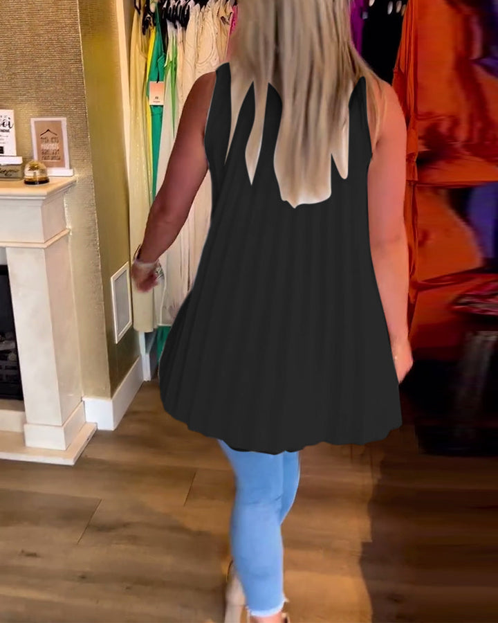 Rowland - Top Senza Maniche Con Volant