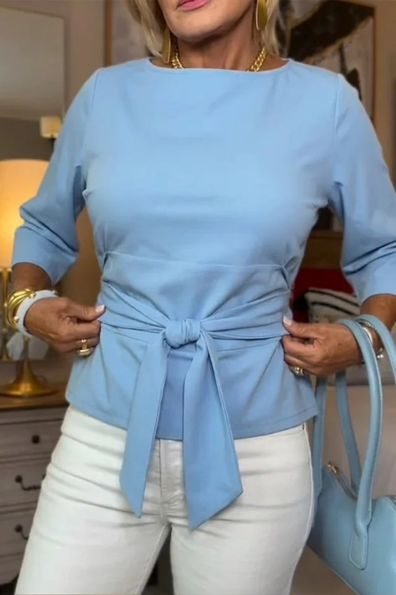 Shaniera - Top Elegante Con Laccio In Vita