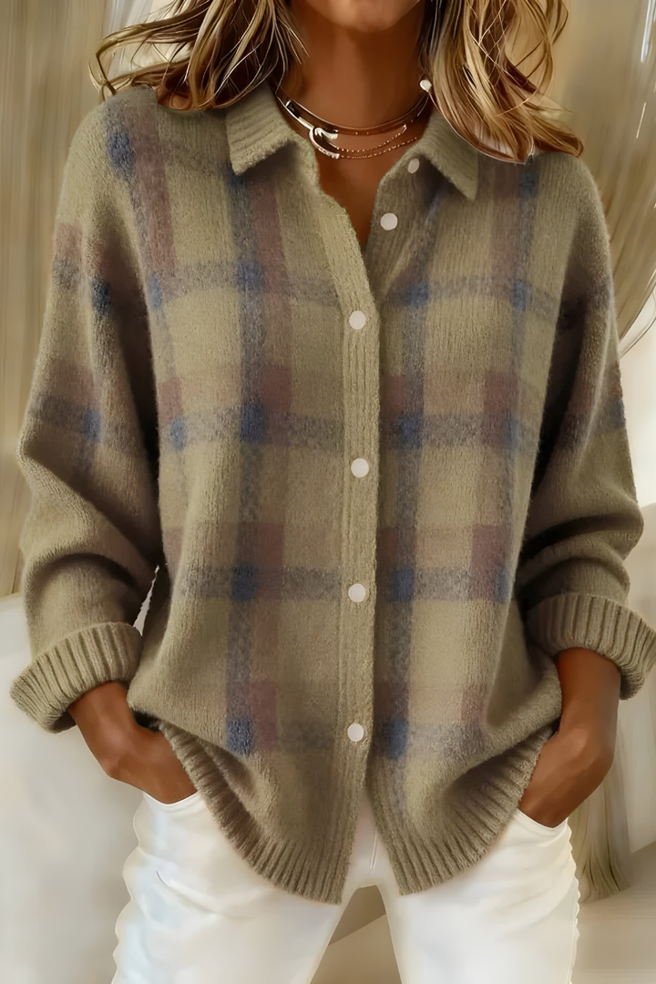 Sarani - Cardigan Comodo a Maniche Lunghe