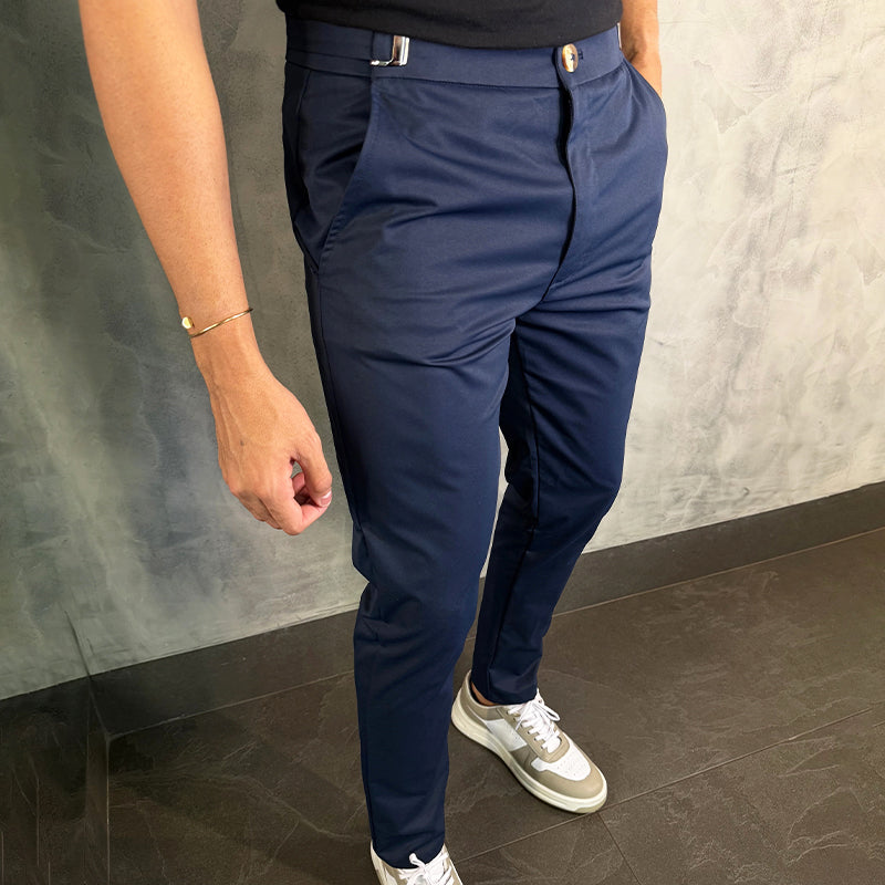 Matan - Pantaloni Classici Elasticizzati Slim Fit