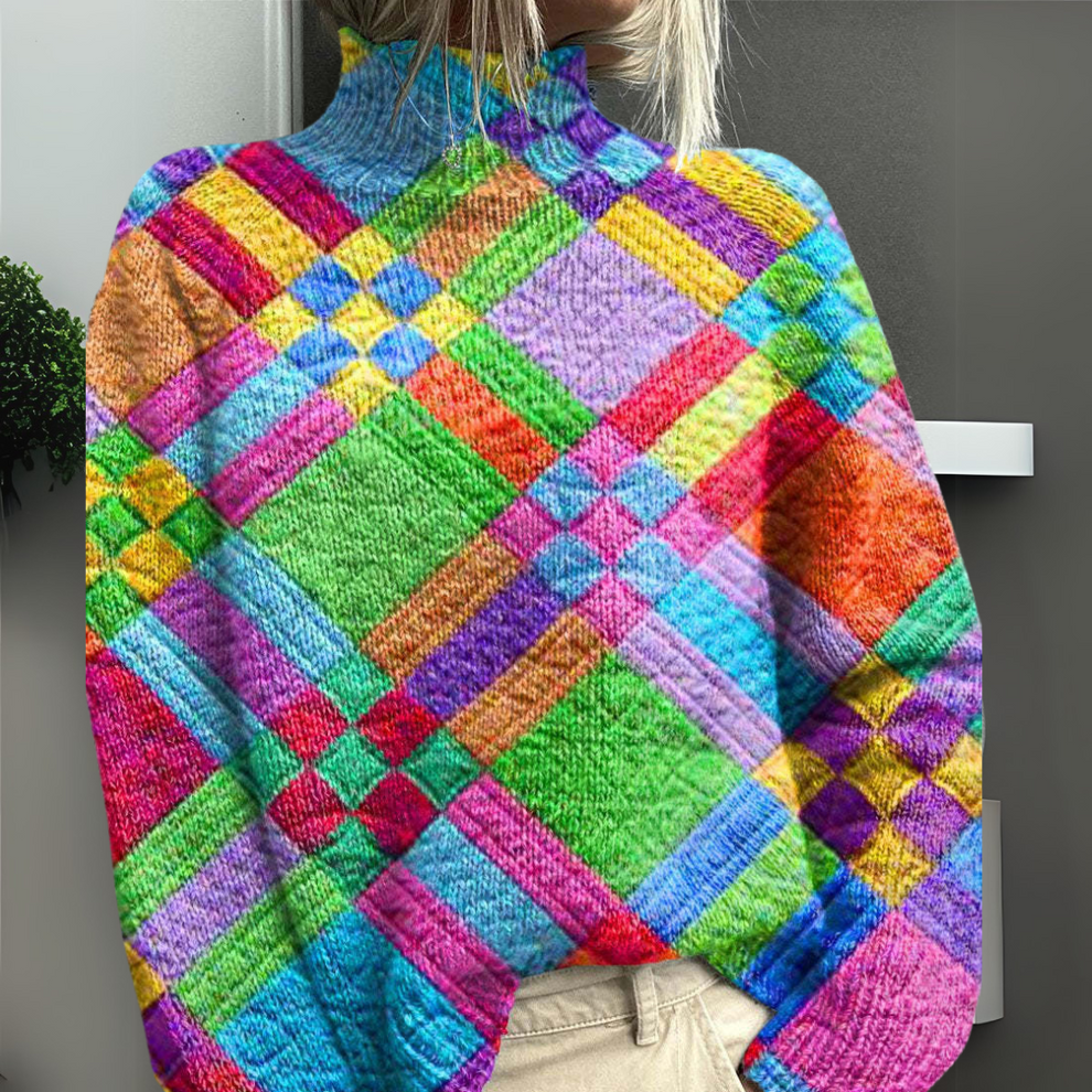 Rasha - Maglione Stampato Colorato