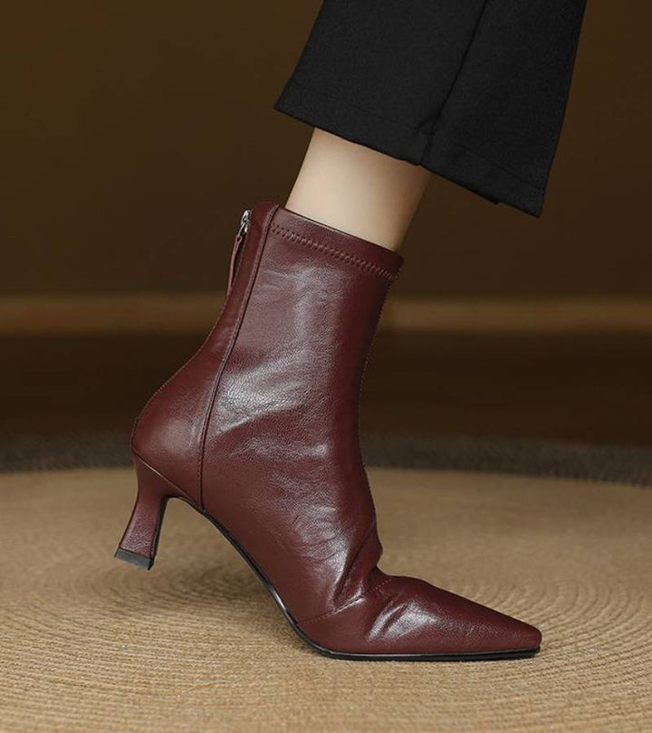 Lielah - Stivaletto in Pelle Con Cerniera