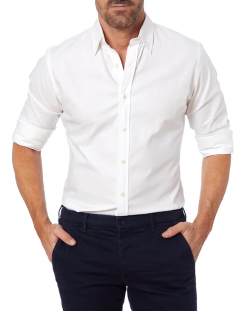 Ceferino - Camicia Disinvolto A Maniche Lunghe Con Bottoni