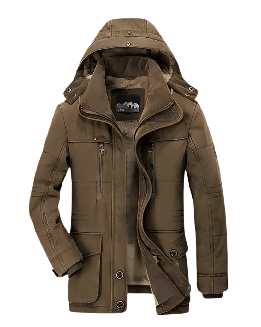 Aziel - Giacca Invernale Imbottita Con Tasche Multiplo