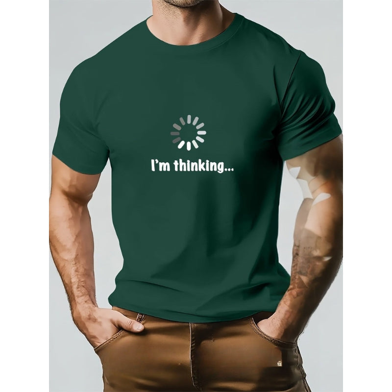 Think – Maglietta in Cotone e Stampa