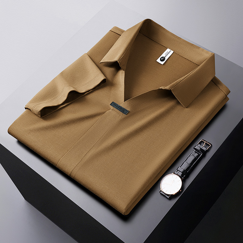 Jeorge - Elegante Polo In Cotone e Seta