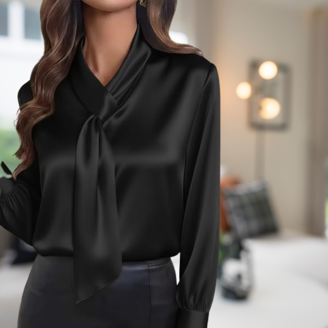 Dorottya - Elegante Camicetta In Raso