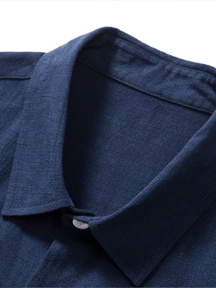 Booker - Camicia In Misto Lino Con Pantaloni Dritti