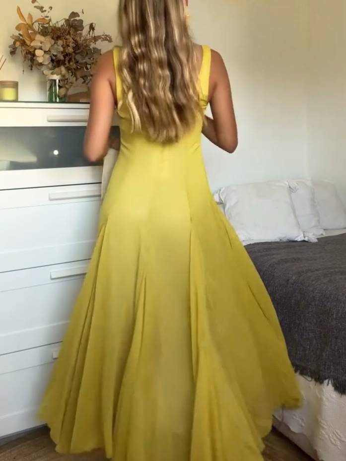 Solmaz - Casual Abito Lungo Con Cinghie