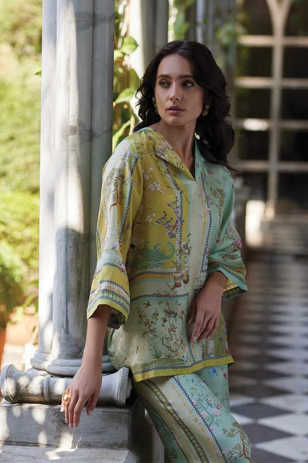 Paulette - Pantaloni Fiori Fusion Con Tocco Di Classe Settati