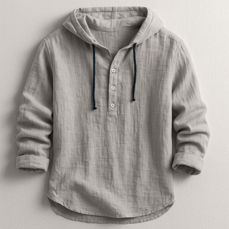 Bradley - Elegante Camicia Con Cappuccio e Maniche Lunghe