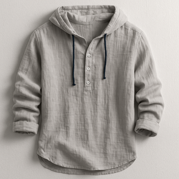 Bradley - Elegante Camicia Con Cappuccio e Maniche Lunghe