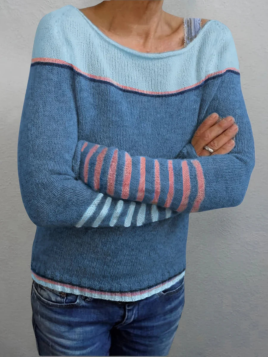 Talithia – Maglione A Maniche Lunghe Lavorato A Maglia A Righe