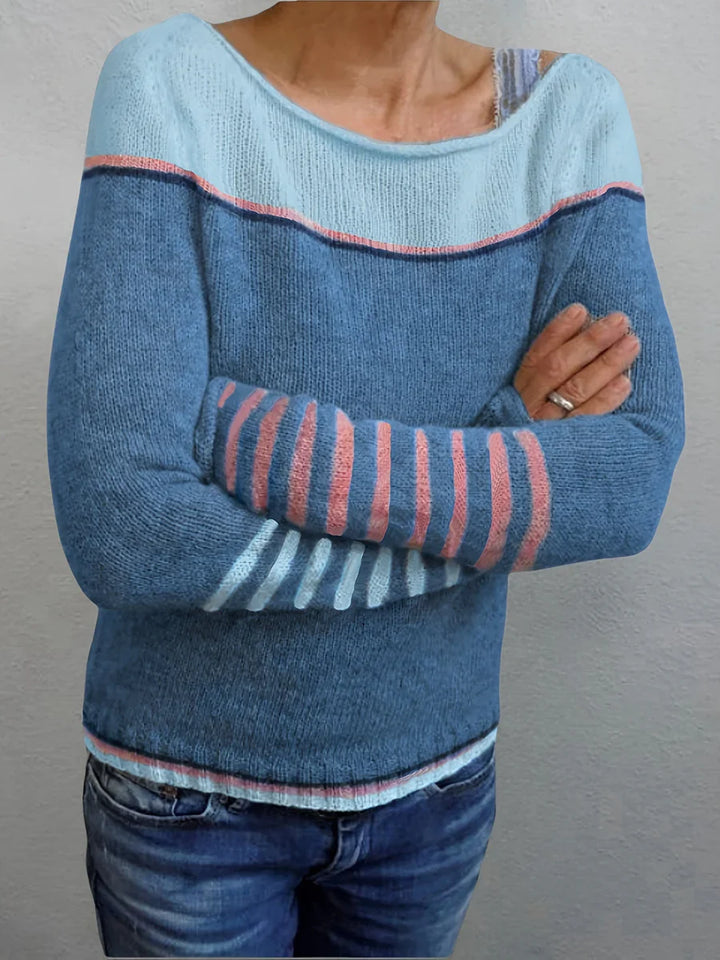 Talithia – Maglione A Maniche Lunghe Lavorato A Maglia A Righe