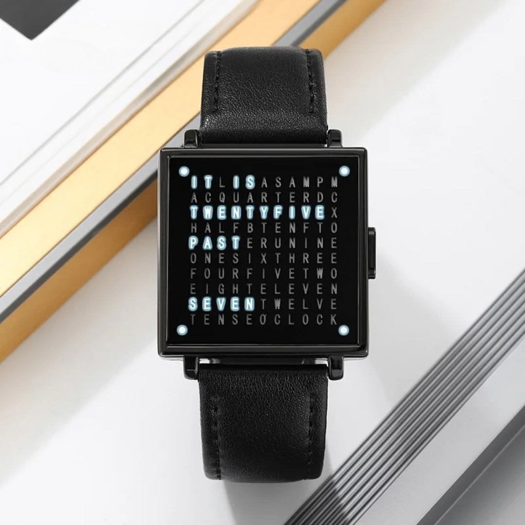 WordTime - Orologio Con Display Digitale Matrix
