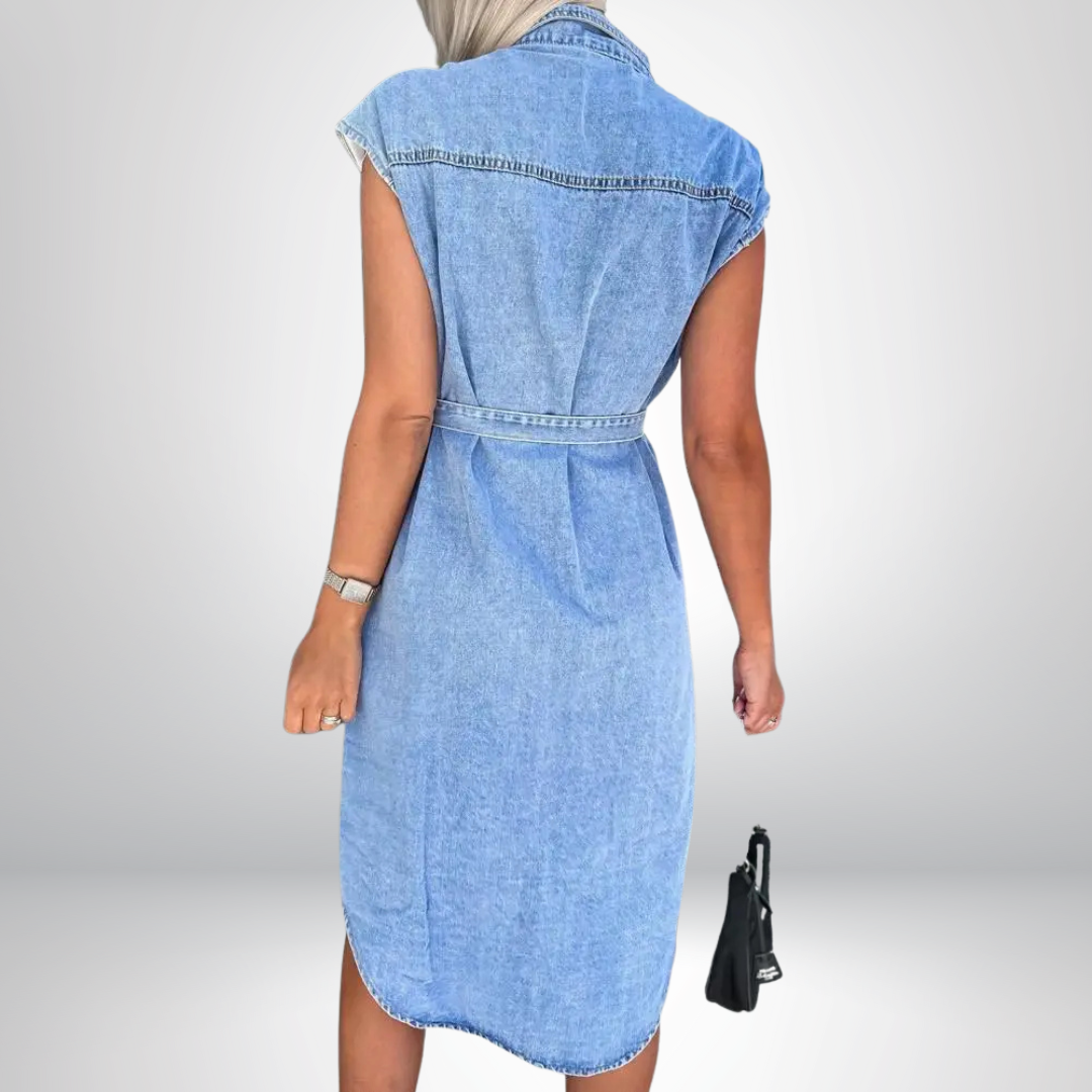 Aleksandra - Abito Chic in Denim