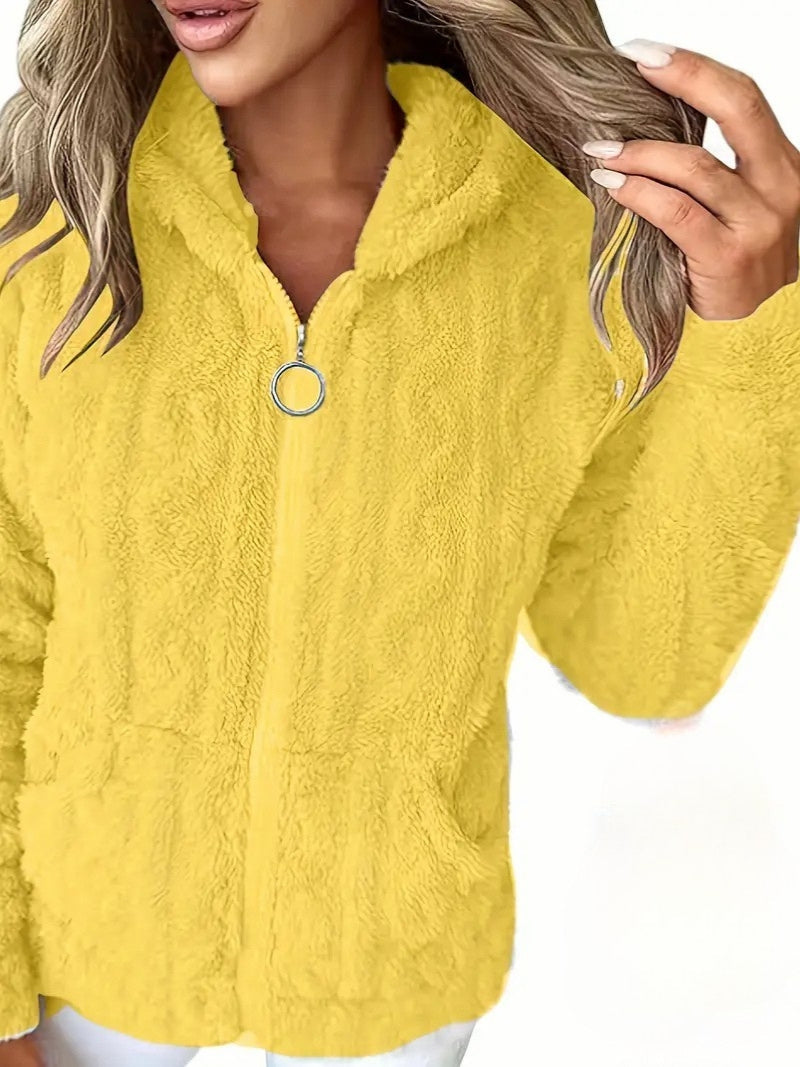 Ganka - Felpa Con Cappuccio e Zip a Maniche Lunghe