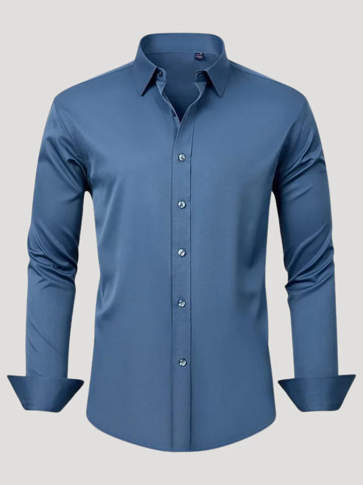 Bordon - Camicia Elasticizzata Non Stirabile Con Bottoni