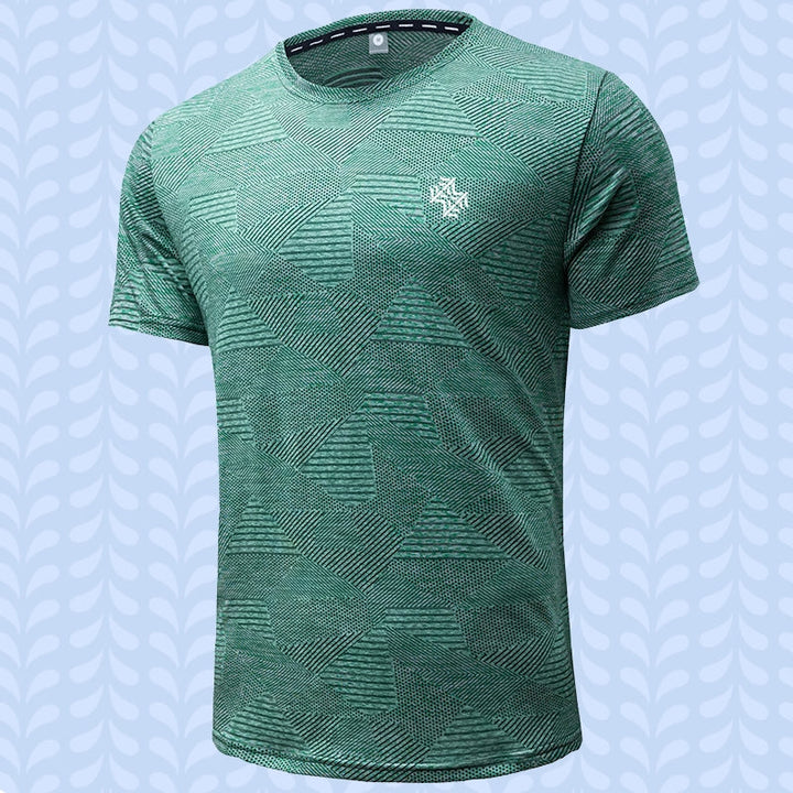 Artem - Maglietta Casual a Maniche Corte Con Scollo Rotondo