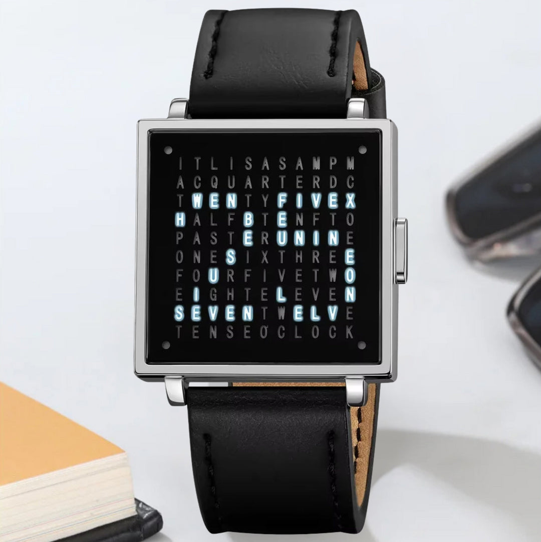 WordTime - Orologio Con Display Digitale Matrix