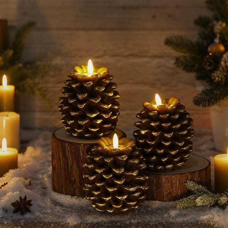ForestFlame - Candela Senza Fiamma Mood Pine Cone