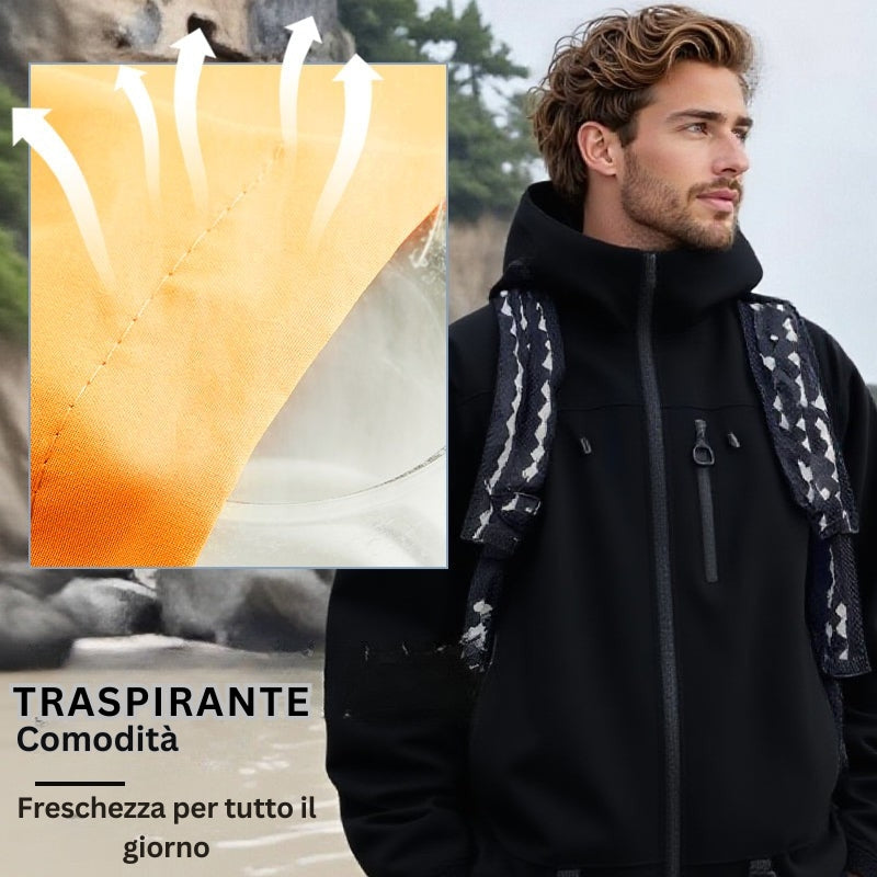 DriftEdge - Giacca Da Trekking Impermeabile Con Zip