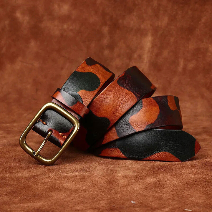 Lacy - Cintura in Vera Pelle Mimetica