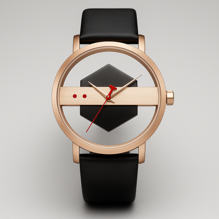 DialVorn - Orologio Con Quadrante Geometrico E Cinturino
