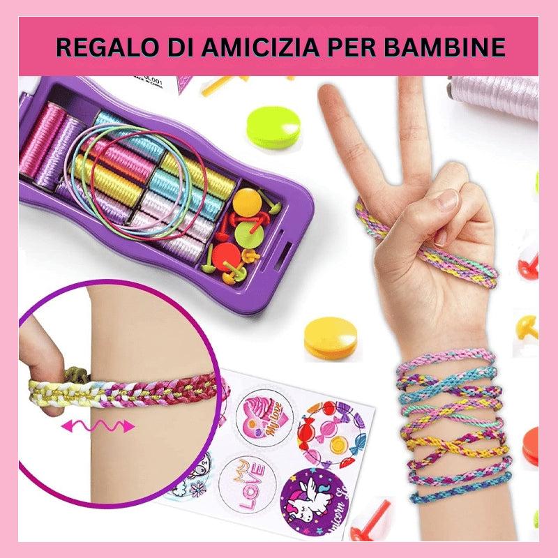 CharmCraft - Kit Fai Da Te Per Intrecciare Cordicelle a Mano