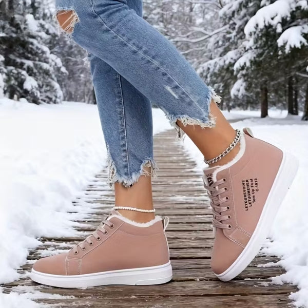 Arlena - Scarpa Da Ginnastica Invernali Stringate Con Fodera In Pelliccia