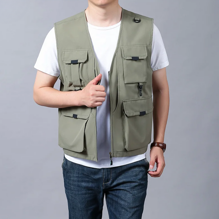 Mose - Gilet Cargo Multitasche Traspirante