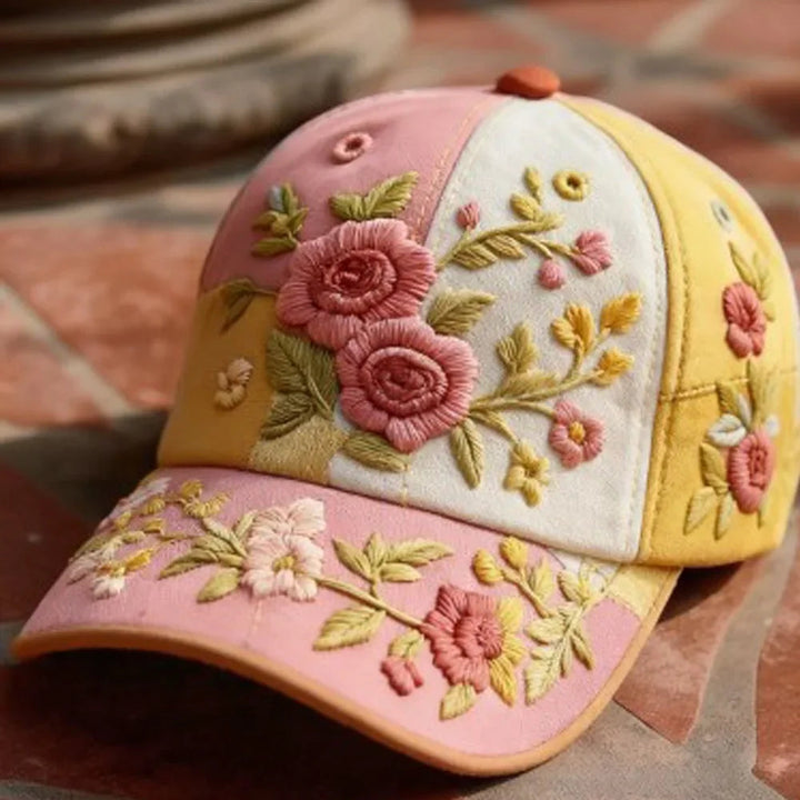 Virinia - Cappellino Con Ricamo Floreale