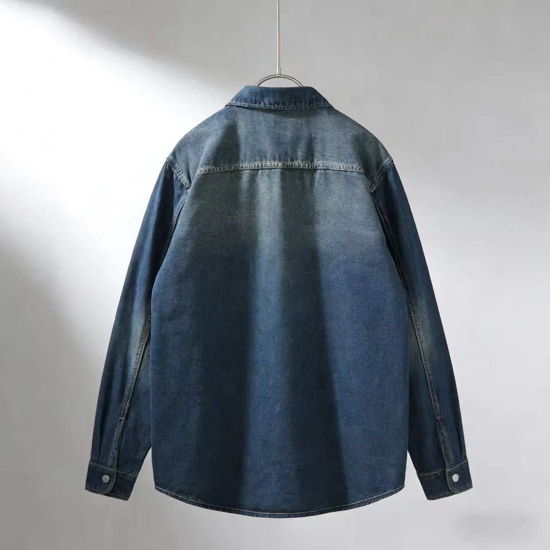 Tharaka - Camicia Oversize in Denim Ironside