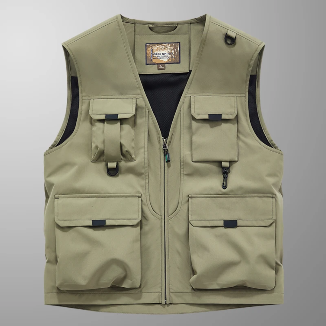 Mose - Gilet Cargo Multitasche Traspirante