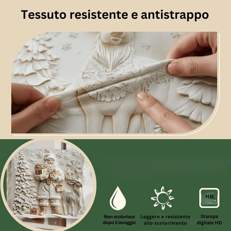 CozyFest - Fodera Per Cuscino a Tema Natalizio Per Decorazioni Domestiche