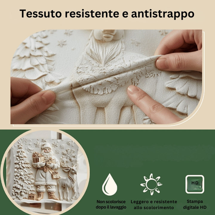 CozyFest - Fodera Per Cuscino a Tema Natalizio Per Decorazioni Domestiche