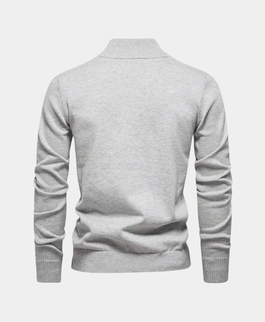 Stoyan - Maglione Lavorato a Maglia Con Mezza Zip