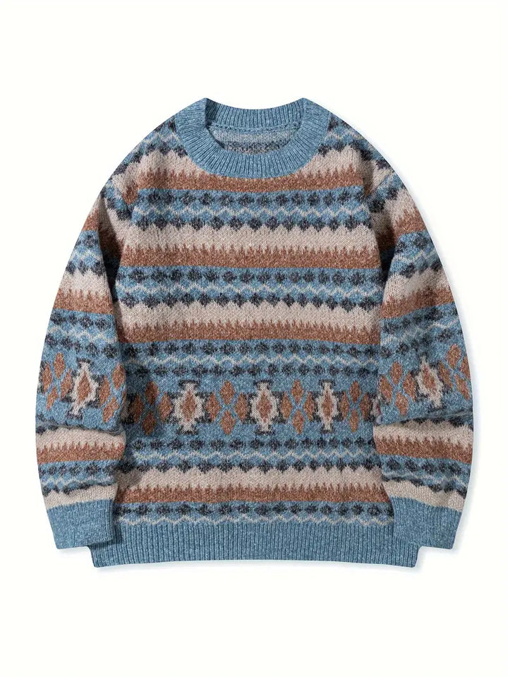 Hartman - Maglione Casual In Maglia Geometrica
