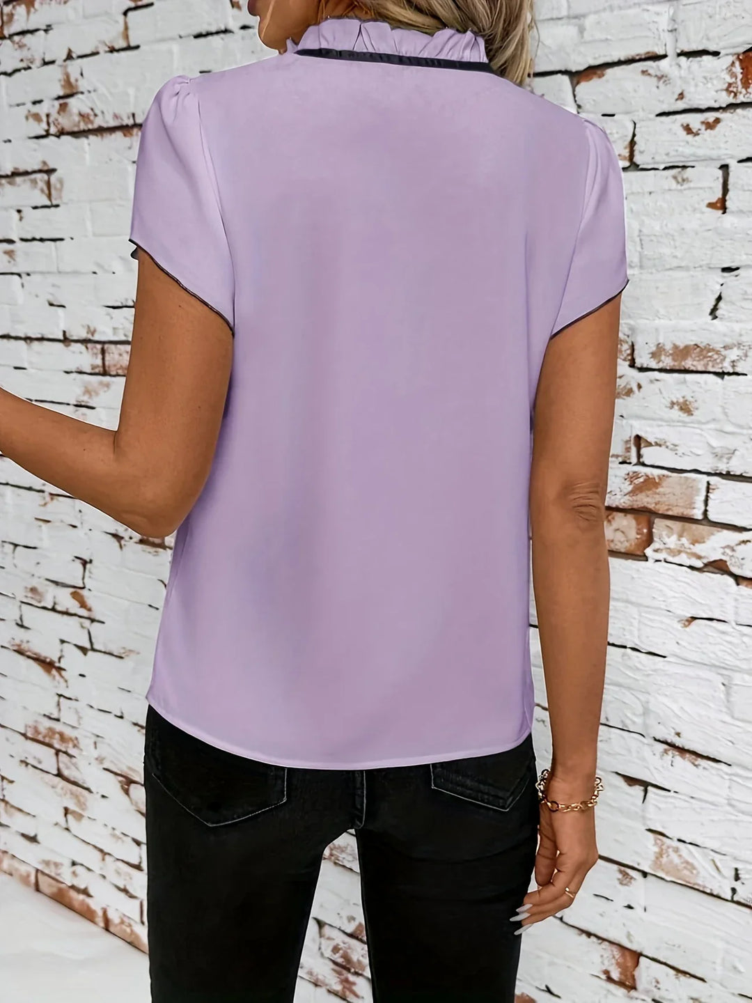 Bethany - Blocco Colore Camicia A Maniche Corte