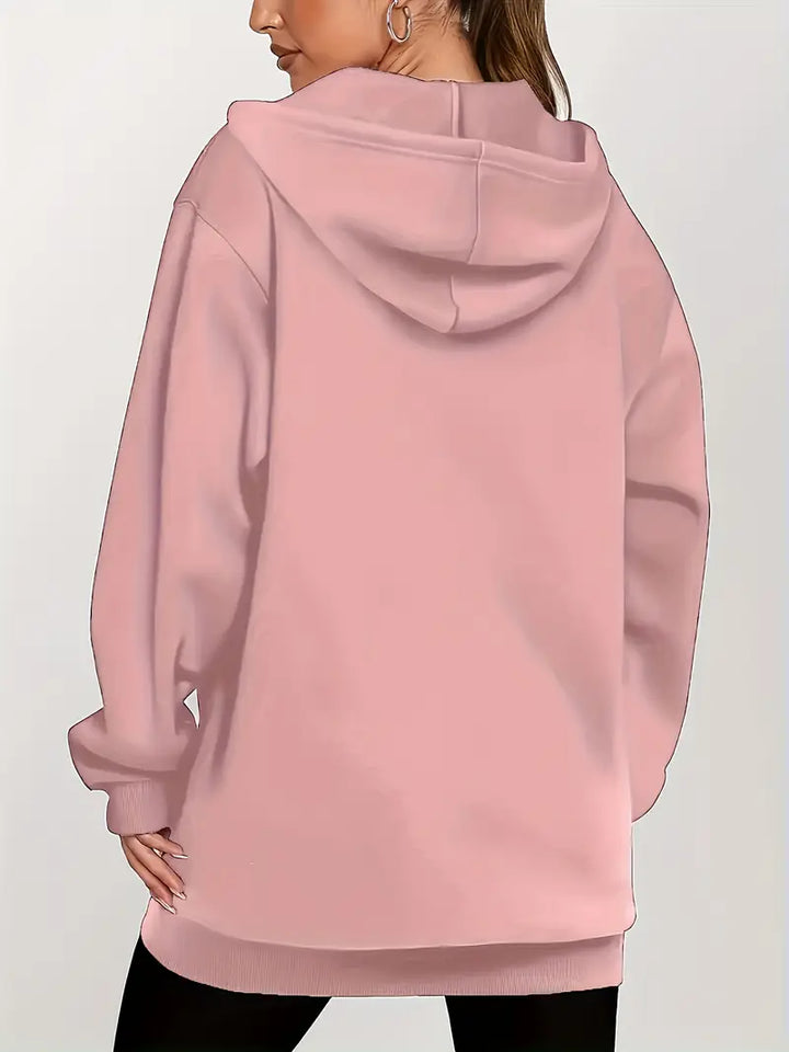 Angeleen - Giacca Con Cappuccio e Zip Con Stampa Geometrica